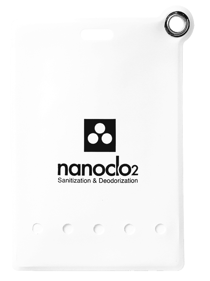 Nanoclo2 Anhänger weiss